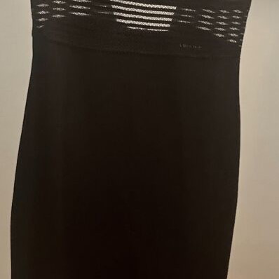 Midi black evening dress like new, size medium, On Line