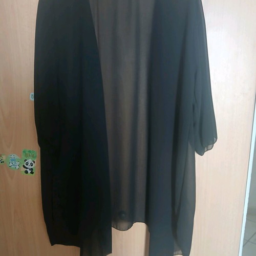 Transparent shirt black like new, one size loose fit