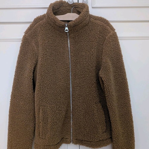 H&M Brown Shearling Jacket Size M Used