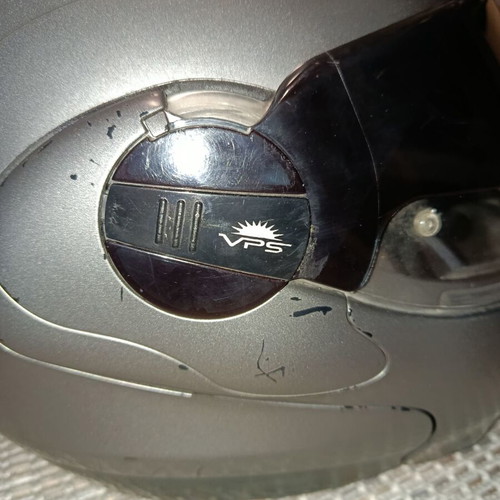 Nolan motorcycle helmet used, dual visor, flip-up