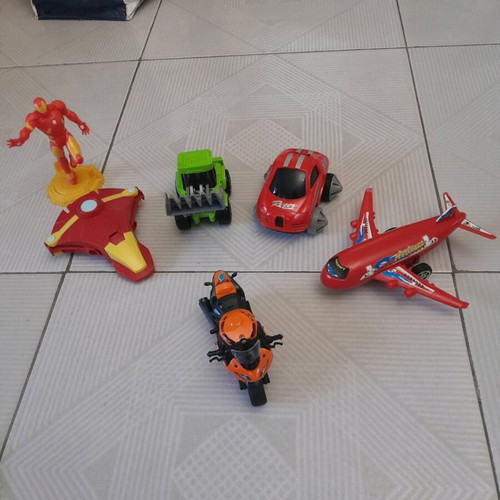Toys used, cars and children's tools