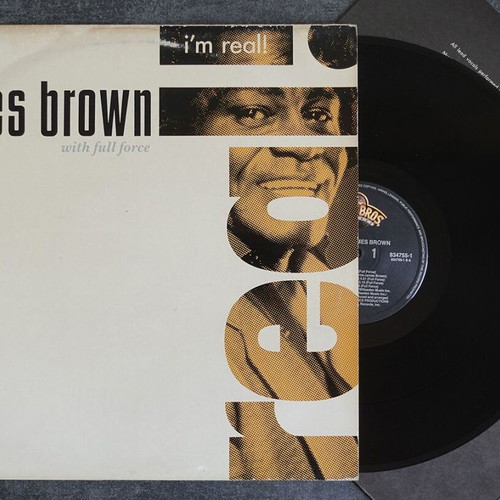 James Brown With Full Force I'm Real vinyl LP used, 1988, R&B / Soul
