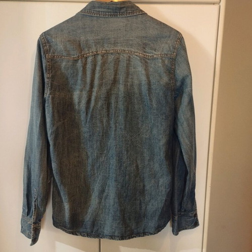 Denim shirt men's medium like new, slim fit
