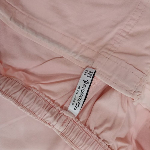 Stradivarius pink women's pants with side stripe, like new, size M