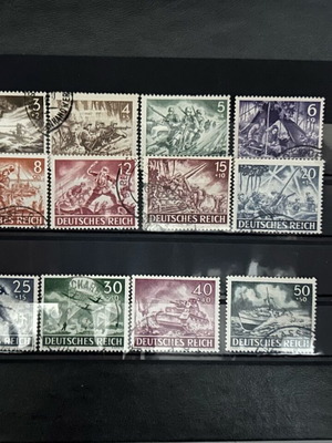 Lot of 12 Third Reich stamps like new