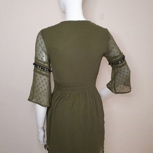 Zara khaki green mini short dress XS new -  15,00 - Vendora.cy