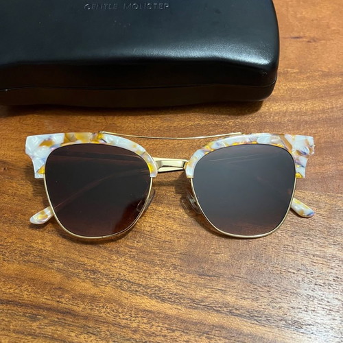 Gentle Monster oversized sunglasses used, mirrored lenses