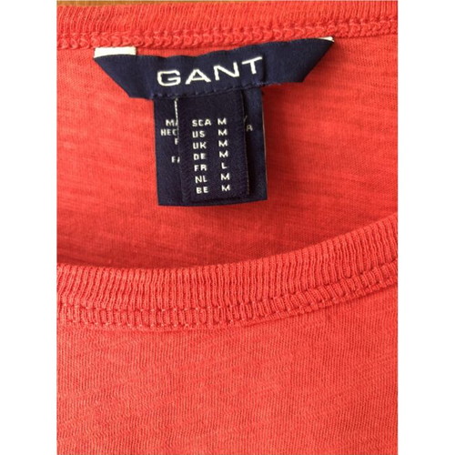 Gant orange-red cotton t-shirt M used
