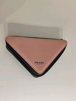 Prada premium toiletry bag with gold rose zipper new