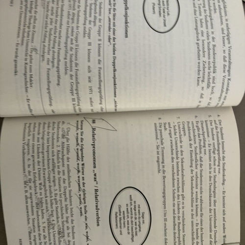 Deutsch für Studenten Grammatisches Arbeitsbuch used