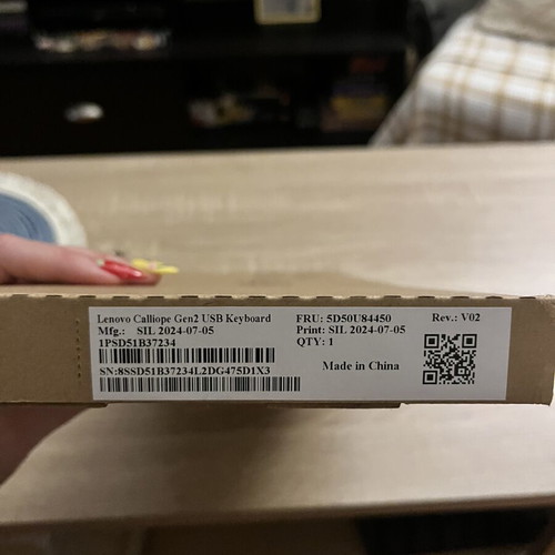 Lenovo Calliope USB Keyboard Gen2 new in box
