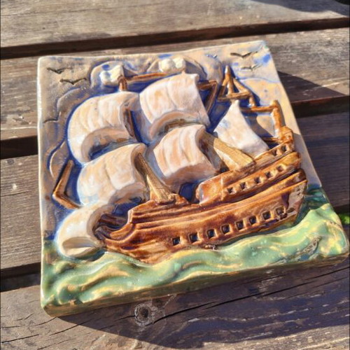 Dutch ceramic decoration like new, 20x20 cm, wall mountable