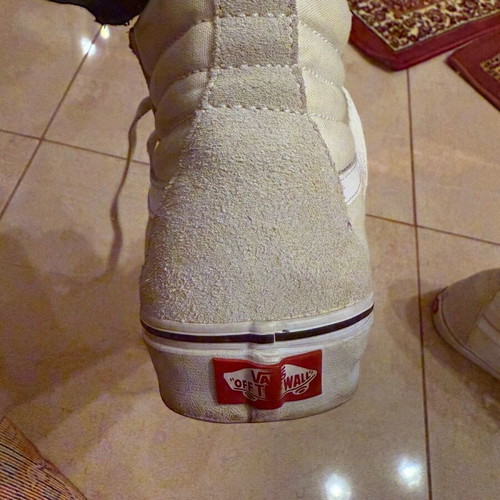 Vans sneakers used, size 40, white and beige