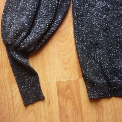 Women's black glitter blouse used, size small
