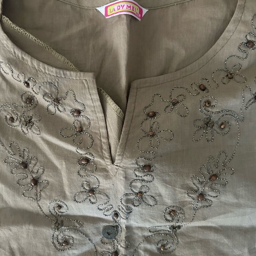 Short-sleeve shirt XXL like new, beige