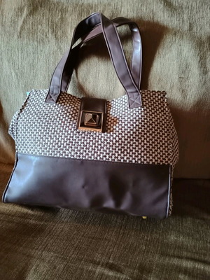 Shoulder bag new, beige and brown