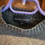 Oxford Company sweater XL like new, gray and brown