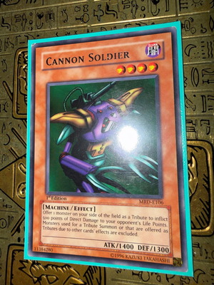 Cannon Soldier MRD 1st Edition card like new