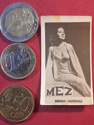 Brenda Marshall vintage collectible MEZ photo sticker