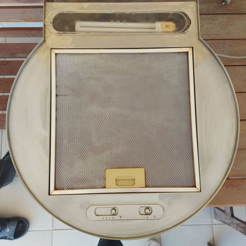 Inox round modern extractor hood like new