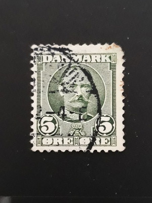 Σφραγίδα Denmark 1907, 5o, King Frederik VIII πράσινη σαν καινούργιο