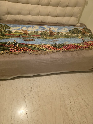 Vintage wall decorative rug velour 1.62m width 62cm height