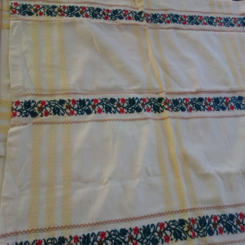Cretan table linens used, pack of 2, size 63x62