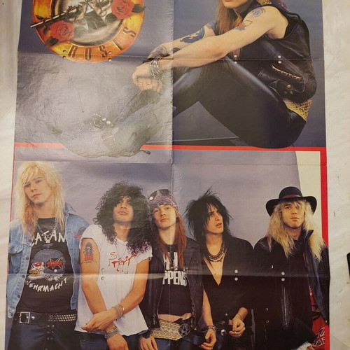 Skid Row & Guns 'N Roses poster used, featuring Sebastian Bach and Axl Rose