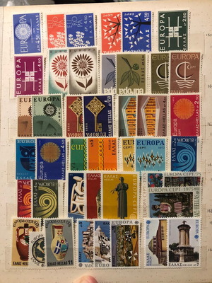 Συλλογή γραμματοσήμων Ευρώπα 41 συνεχόμενες χρονιές σαν καινούργια