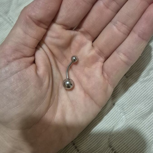Steel Navel Piercing like new, simple design