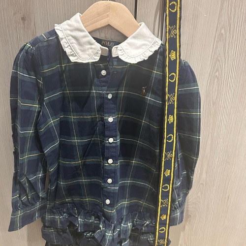 Ralph Lauren dress with belt for 4-year-old girl like new