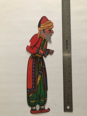Karagiozis shadow theater figure "Pasas" new, plastic 0.5mm