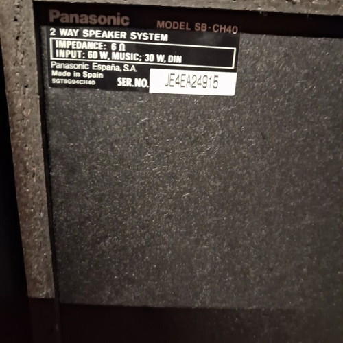 Panasonic SU-CH40 stereo system