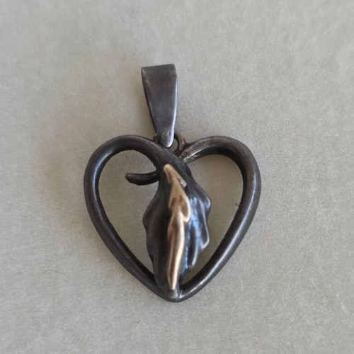 Lalaounis heart pendant 925 silver