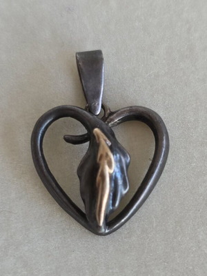 Lalaounis heart pendant 925 silver