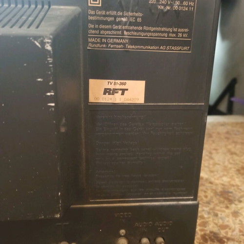 RFT CRT television used, working