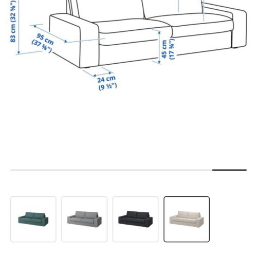 KIVIK IKEA corner sofa with chaise lounge new