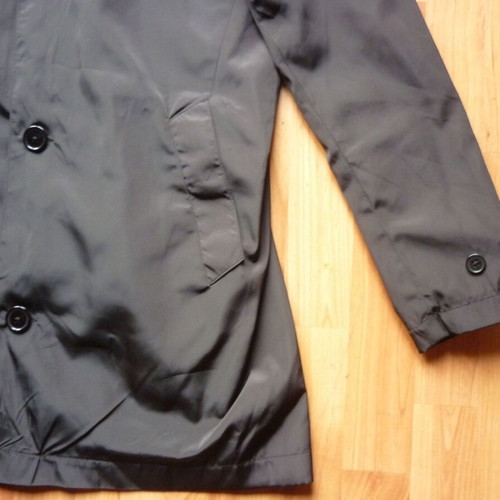 Madmext women's light black trench coat Large like new