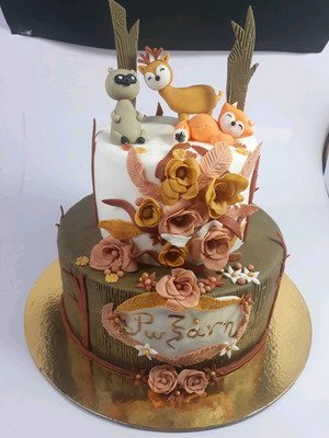 Cake topper ζωακια του δάσους