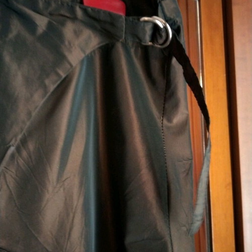 ESTI Asymmetric Skirt New Dark Brown with Shiny Finish