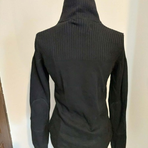 Ralph Lauren knitted men's quarter zip up pullover Small like new, black and gold