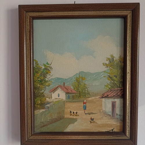 Paintings 37x30 cm, framed, set of 2