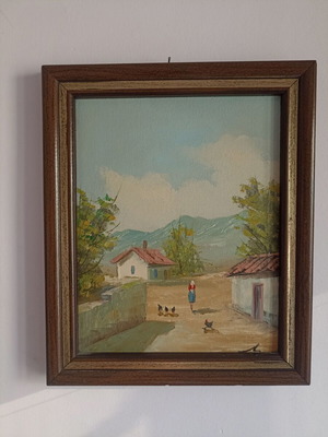 Paintings 37x30 cm, framed, set of 2
