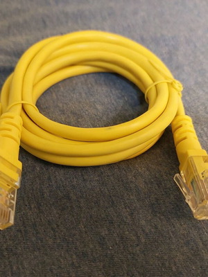 Ethernet cable new, yellow unused