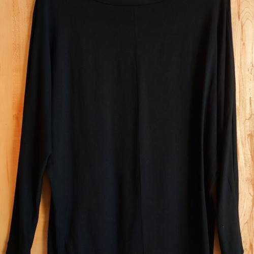 Gianni Rodini long-sleeve black blouse with wolf design used