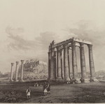 Αντίγραφο γκραβούρας με τις στήλες του Ολυμπίου Διός σαν καινούργιο