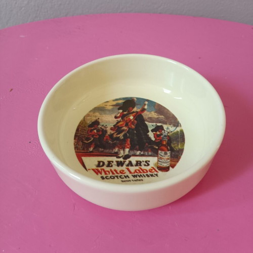 Dewar's White Label bowl collectible, like new