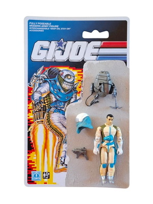 Vintage Hasbro G.I.Joe Countdown Astronaut figure used with accessories and card