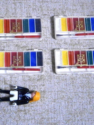 Angora Water Colours new, pack of 4, West Germany vintage