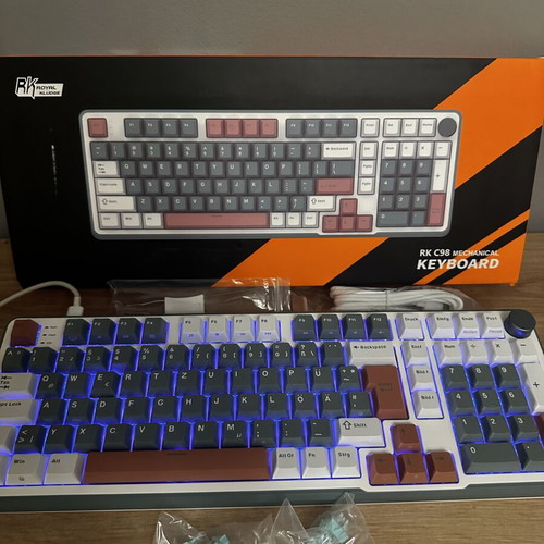 RK Royal Kludge C98 mechanical gaming keyboard new, magnetic Hall effect switches, RGB
